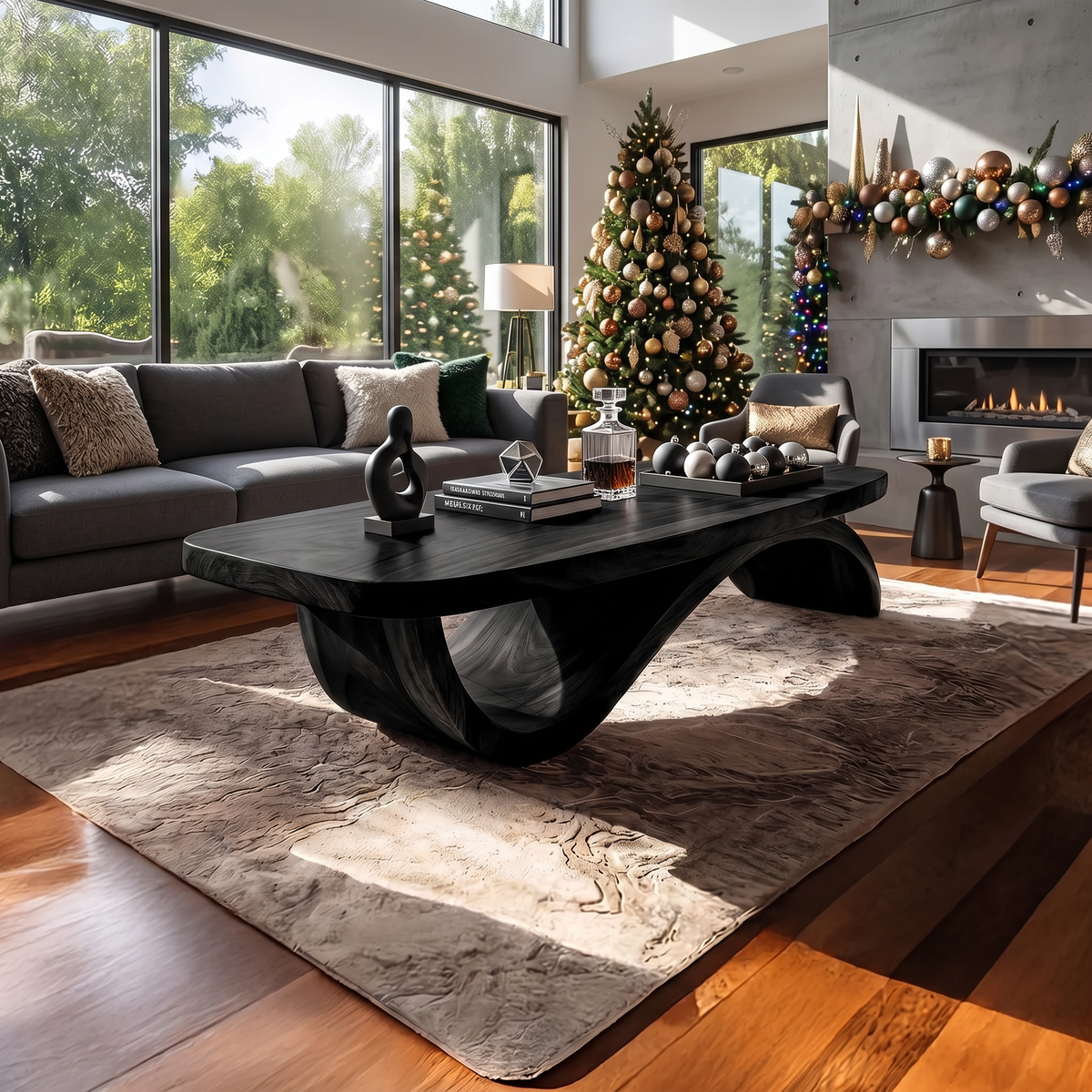Farmhouse Live Edge Coffee Table Rustic For Holiday Furniture Use
