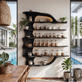 Handcrafted Wooden Spice Organizer For Modern Kitchen