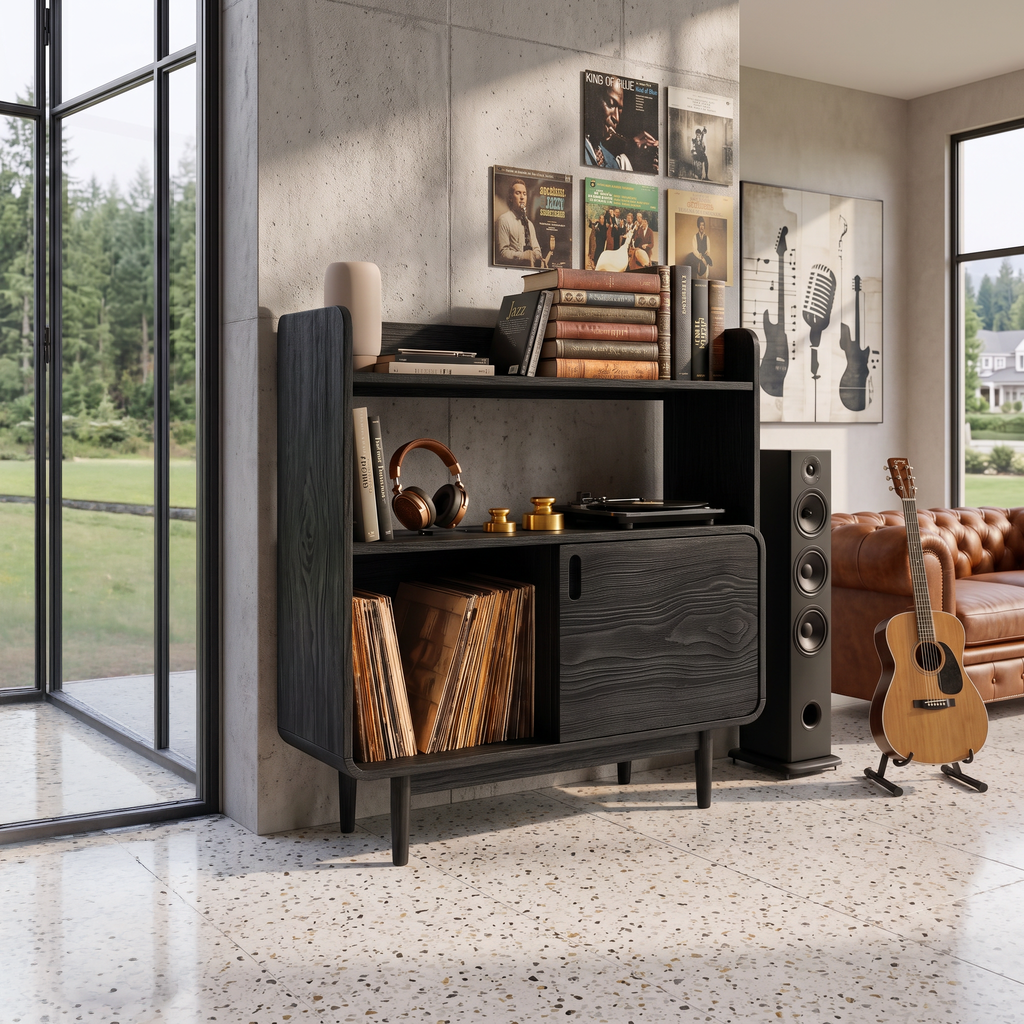 Elegant Turntable Cabinet For Music Lovers