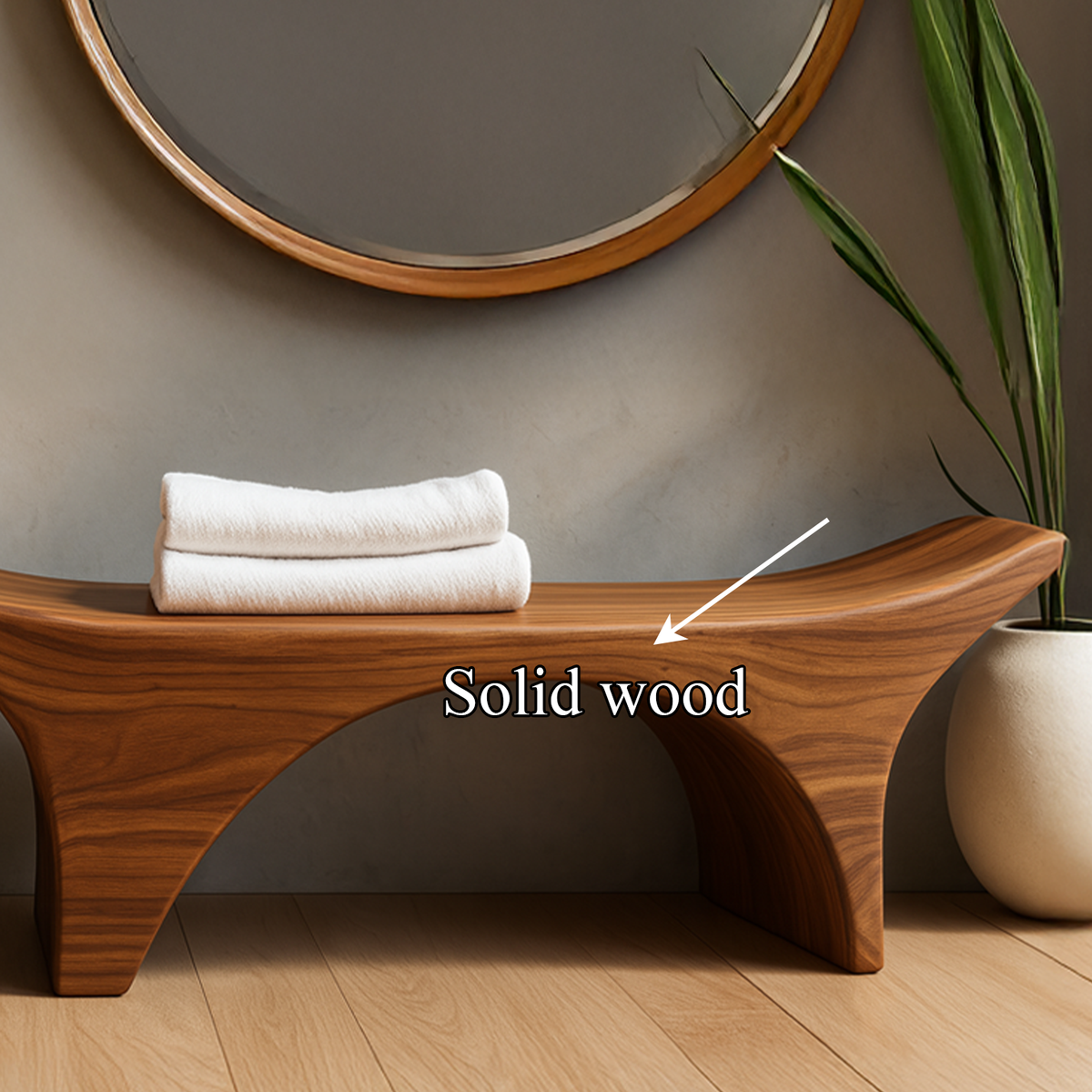 Rustic Spa Bench Bathroom Shower Seating Modern