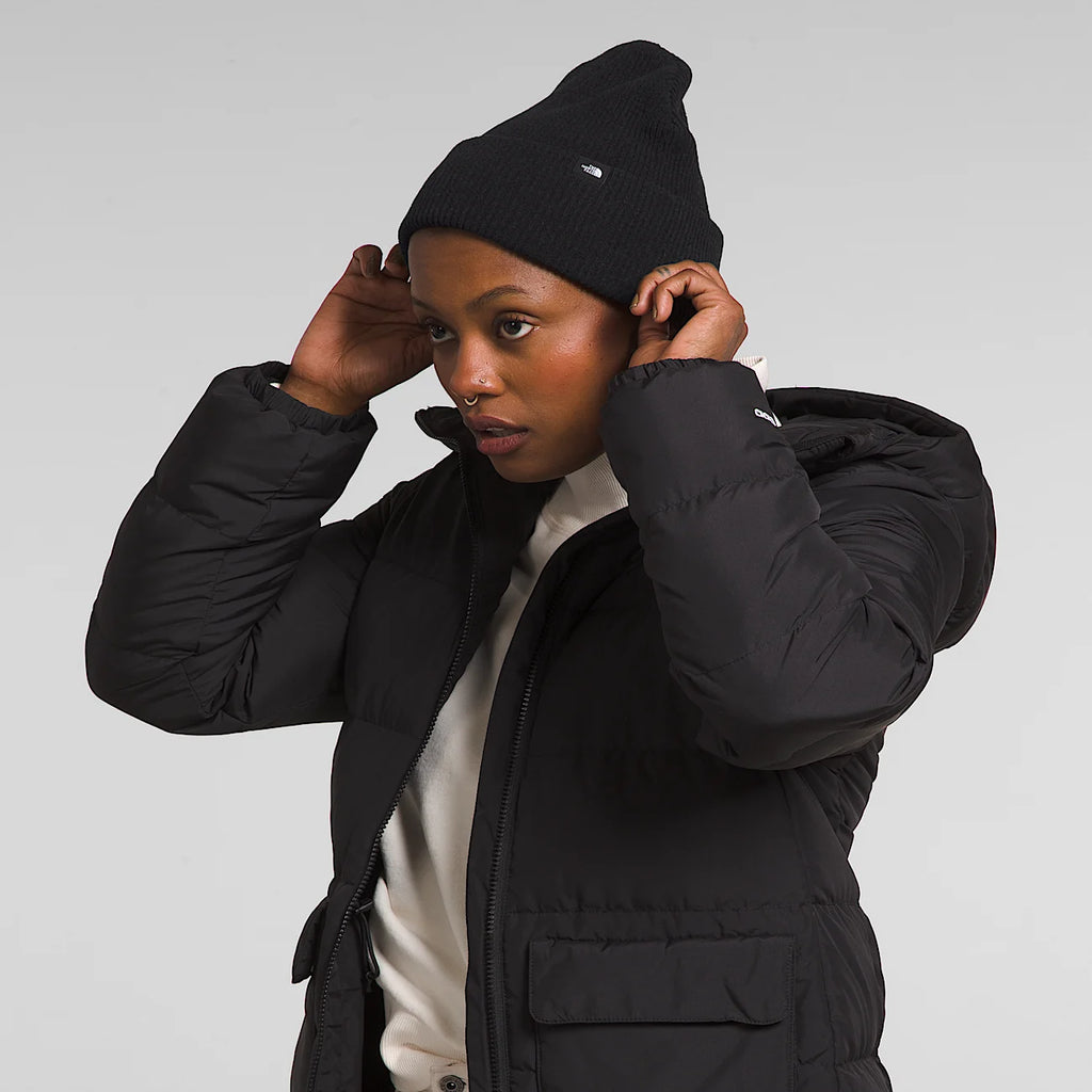 Cuffed Knit Beanie - Black