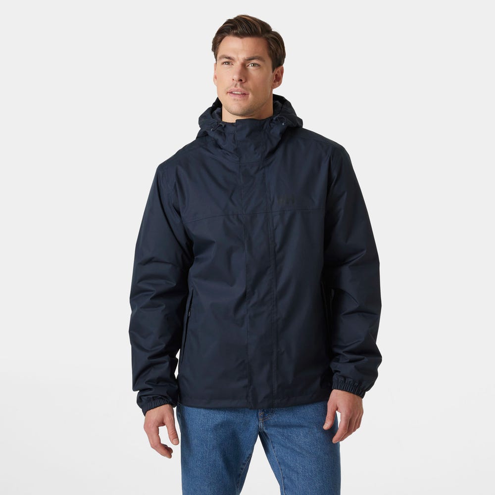 Men's Waterproof Fleece-Lined Jacket - Black