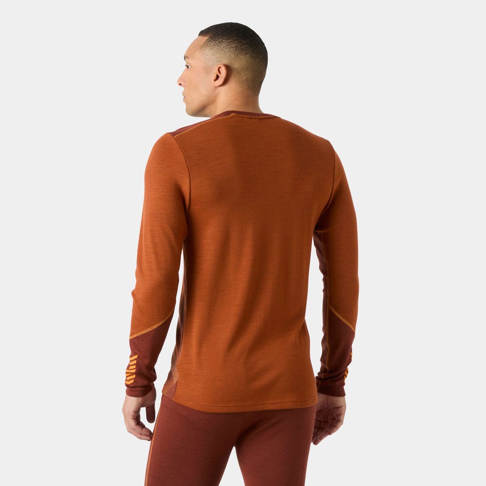Men's Merino Wool Base Layer Top - Blue