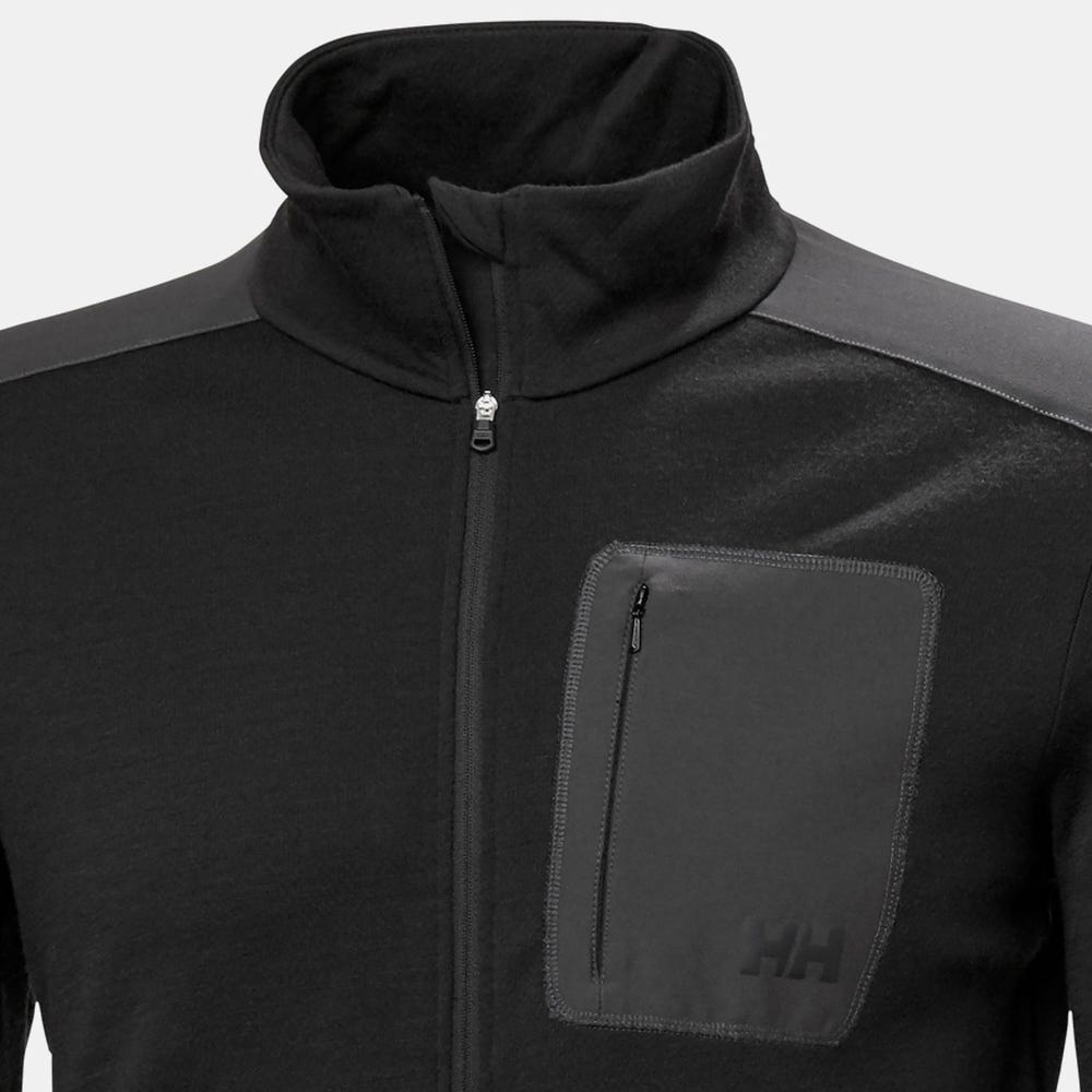 Men's Merino Wool Full-Zip Midlayer - Blue