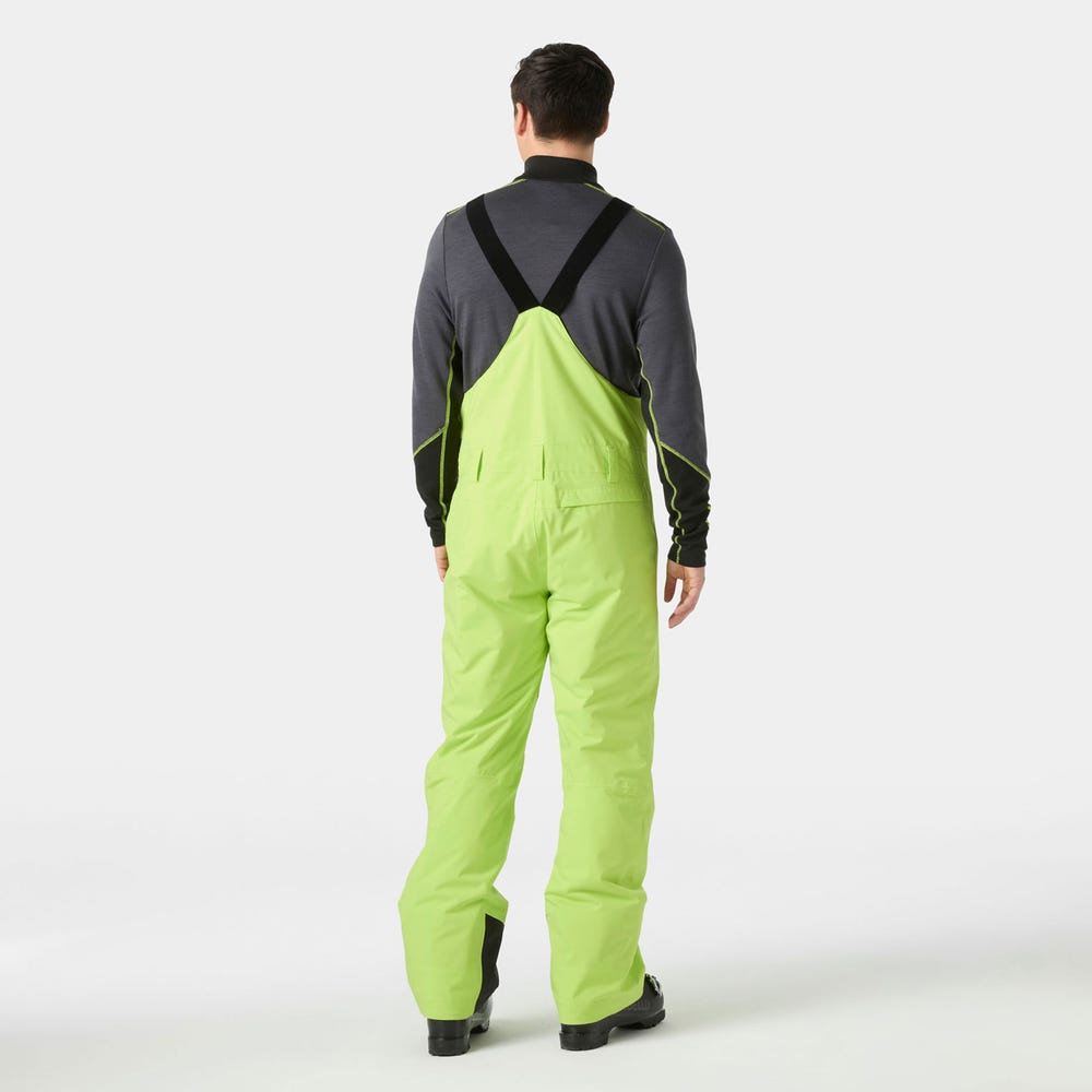 Men's Insulated Ski Bib Pants - Green