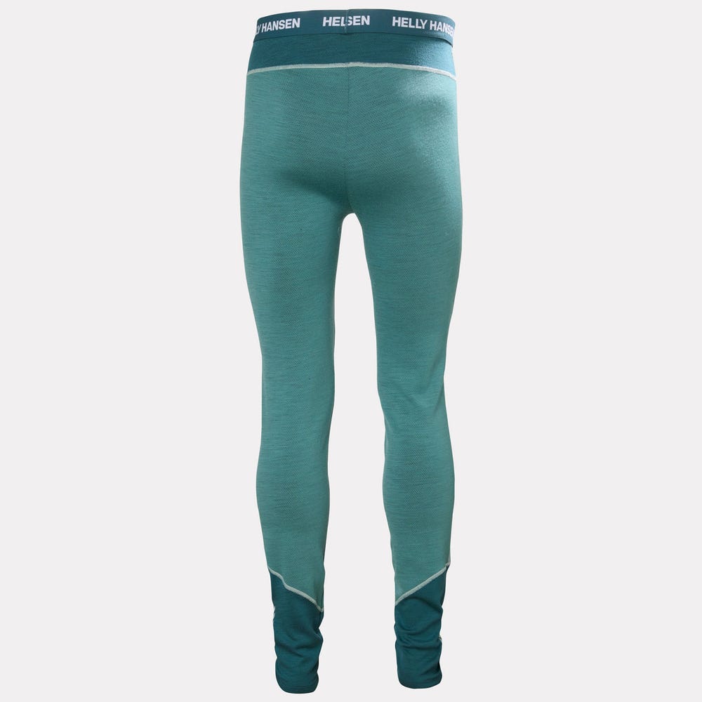 Men's Merino Wool Base Layer Pants - Blue
