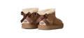 Toddler Sheepskin Bow Ankle Boot - Chestnut