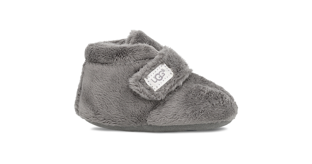 Baby Terry Bootie Slipper - Charcoal