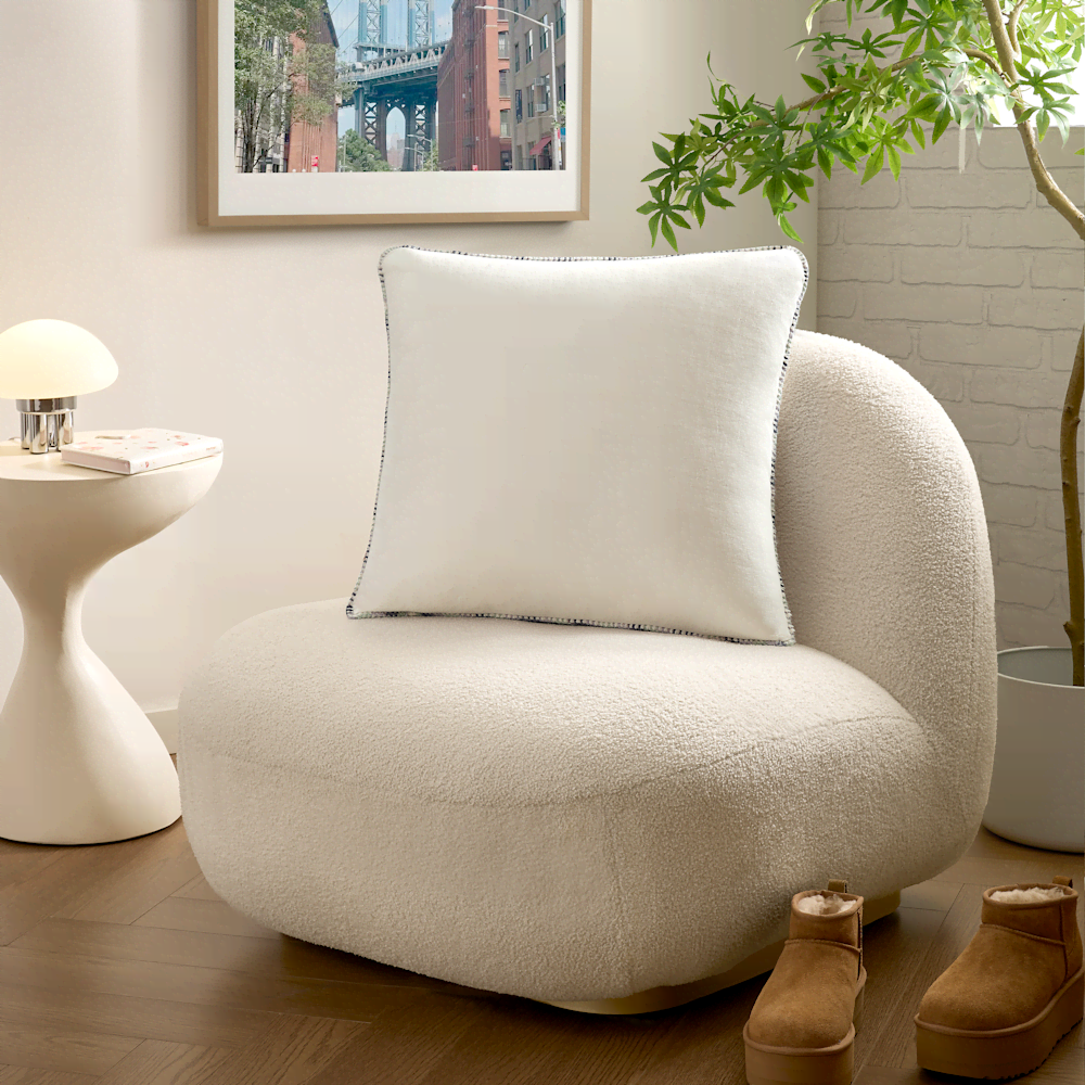 Set Of 2 Whipstitch Decorative Pillows
