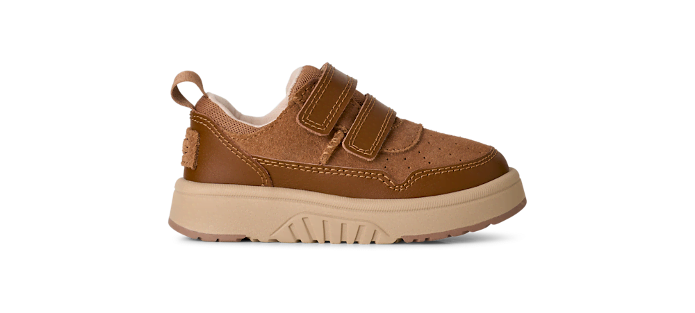 Toddler Suede Hook-And-Loop Sneaker - Chestnut