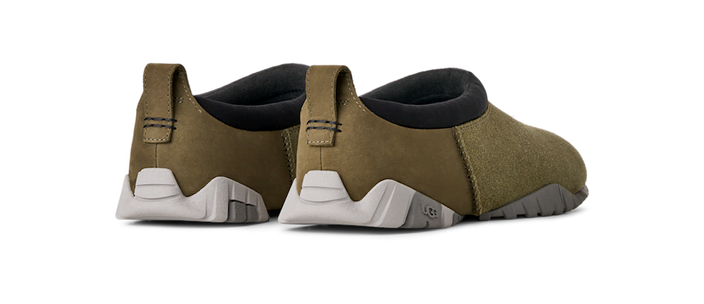 Men's Suede and Nubuck Slip-On Shoe - Olive