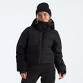 Women's Cropped Down Jacket - Black
