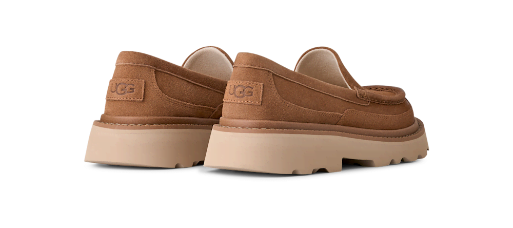 Men's Suede Lug Sole Slipper - Mustard