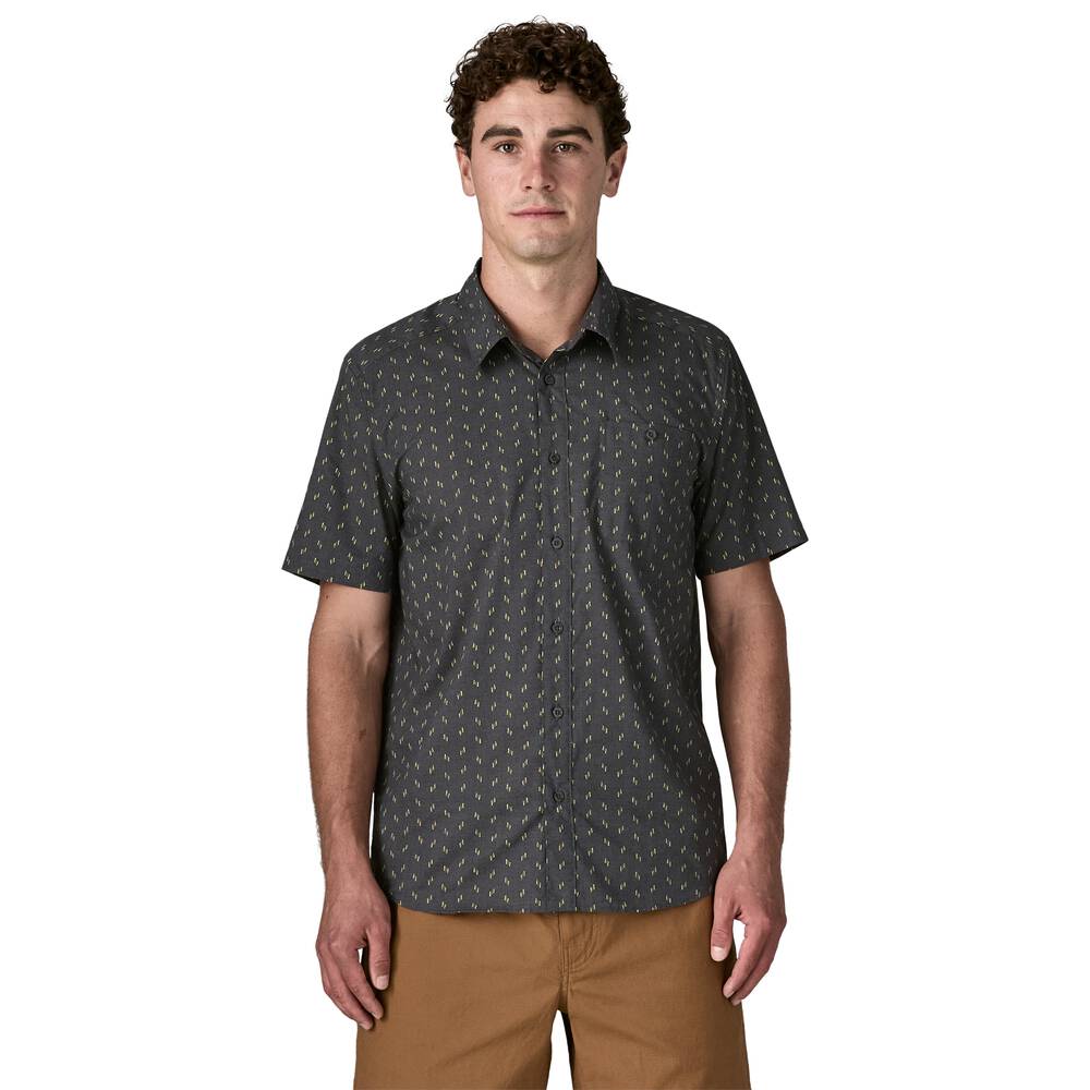 Men's Short-Sleeve Button-Up Shirt - Navy