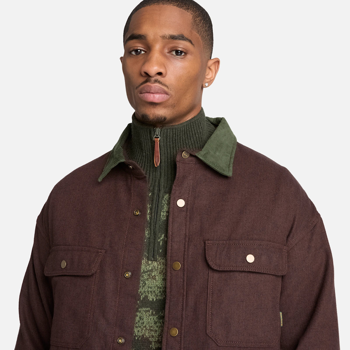 Men's Herringbone Overshirt