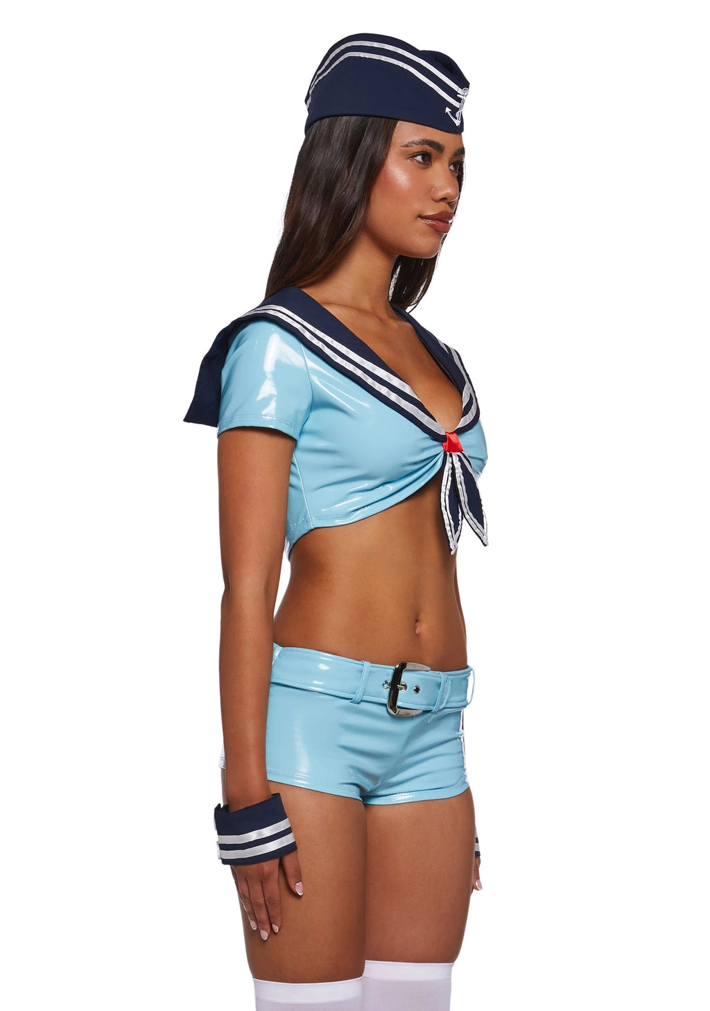 Blue Vinyl Sailor Costume Set