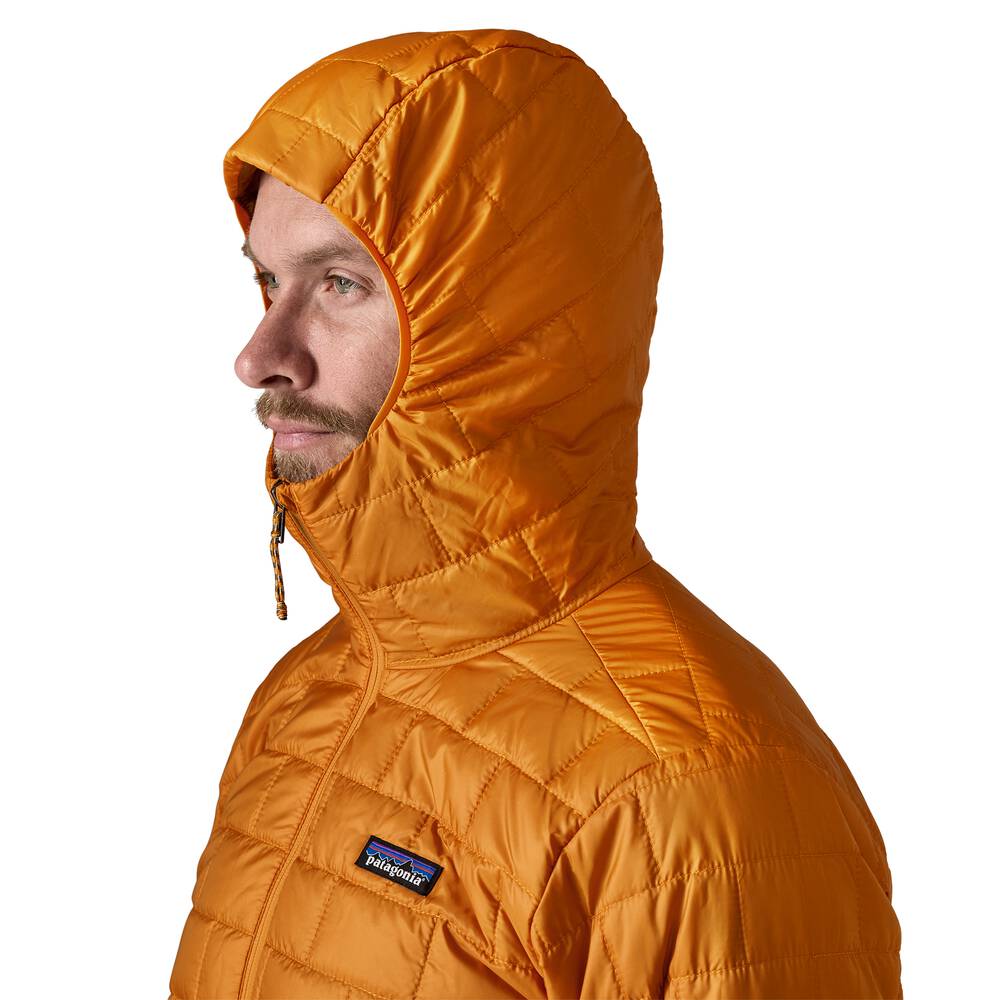 Men's Insulated Hooded Jacket - Brown