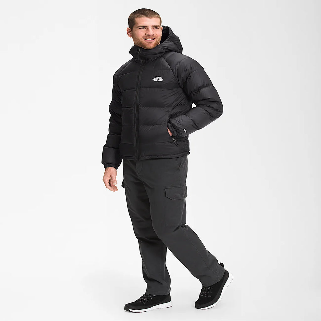 Men's Hooded Down Puffer Jacket - Black