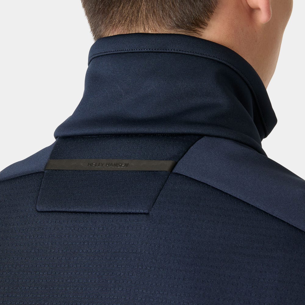 Men's Full-Zip Fleece Jacket - Orange
