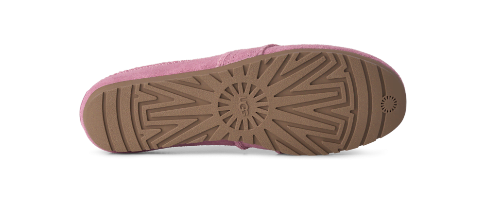 Women's Suede Strap Flat - Black