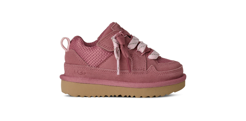 Toddler Suede Mesh Low Top Sneakers - Pink
