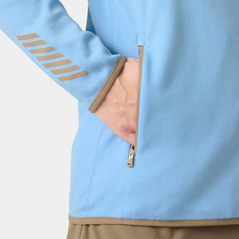 Men's Merino Wool Full-Zip Midlayer - Blue