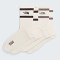 Two-Pack Crew Socks - Brown Stripe