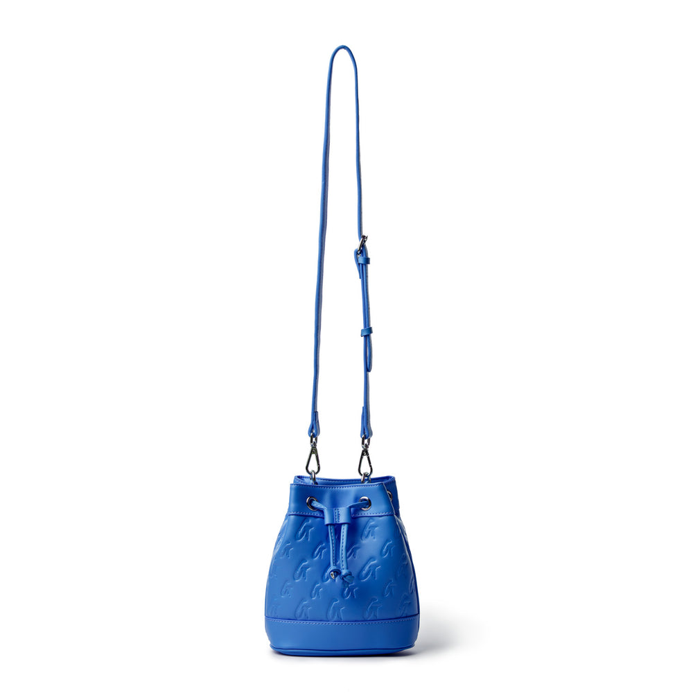 Mini Patterned Bucket Bag - Blue