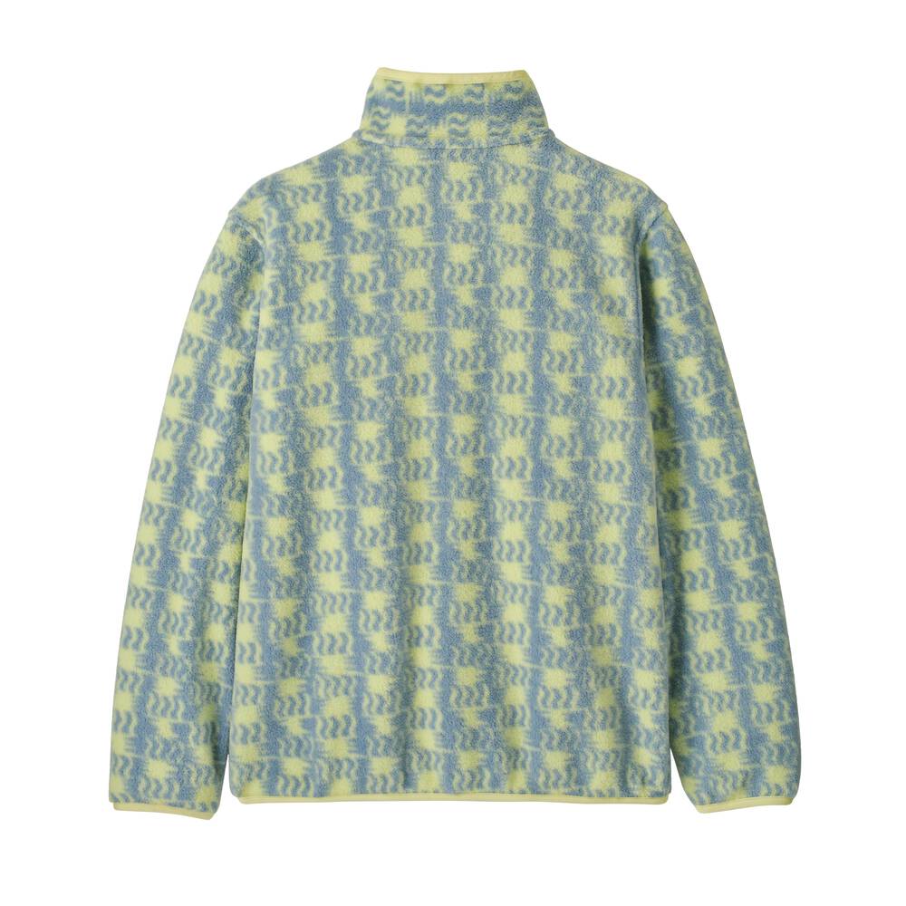 Kids' Recycled Fleece Snap Pullover - Blue