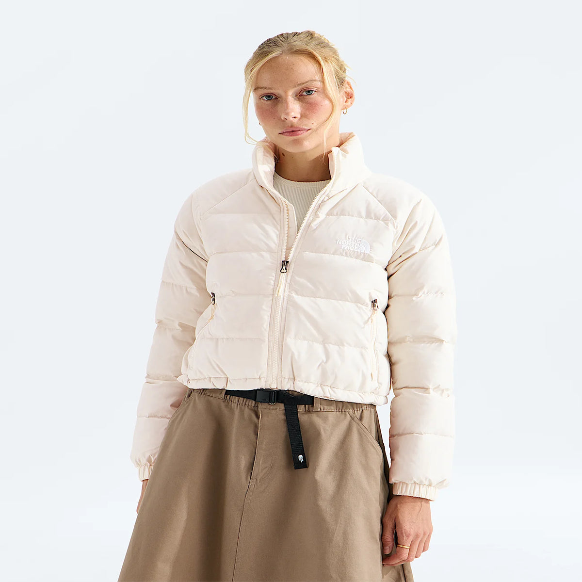Women's Down Puffer Jacket - Cream
