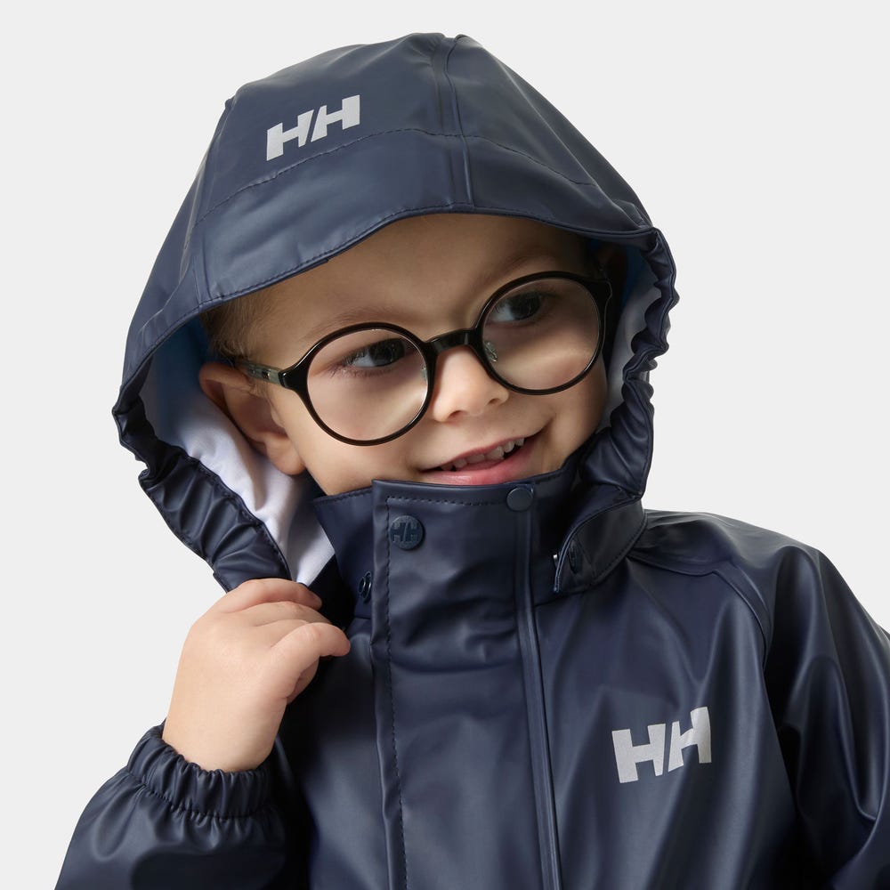 Kids' Waterproof Jacket And Bib Rain Set - Yellow