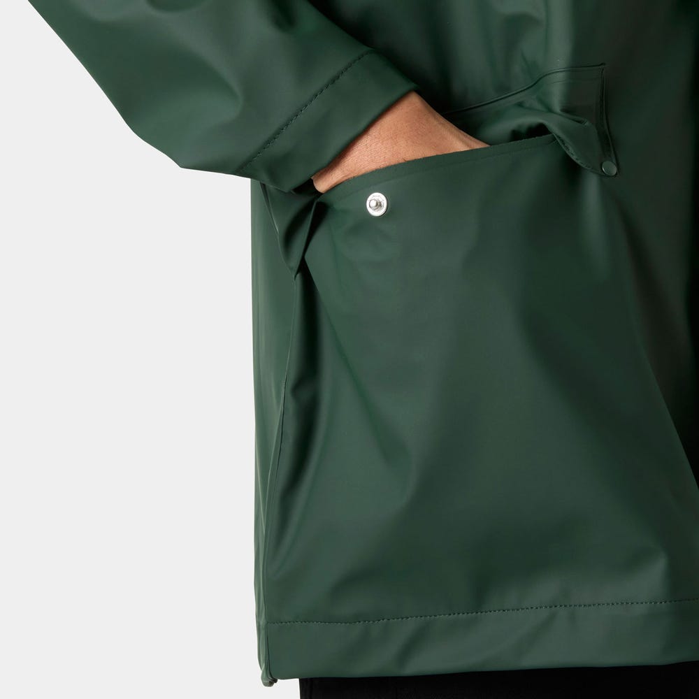 Men's Waterproof PU Raincoat - Navy