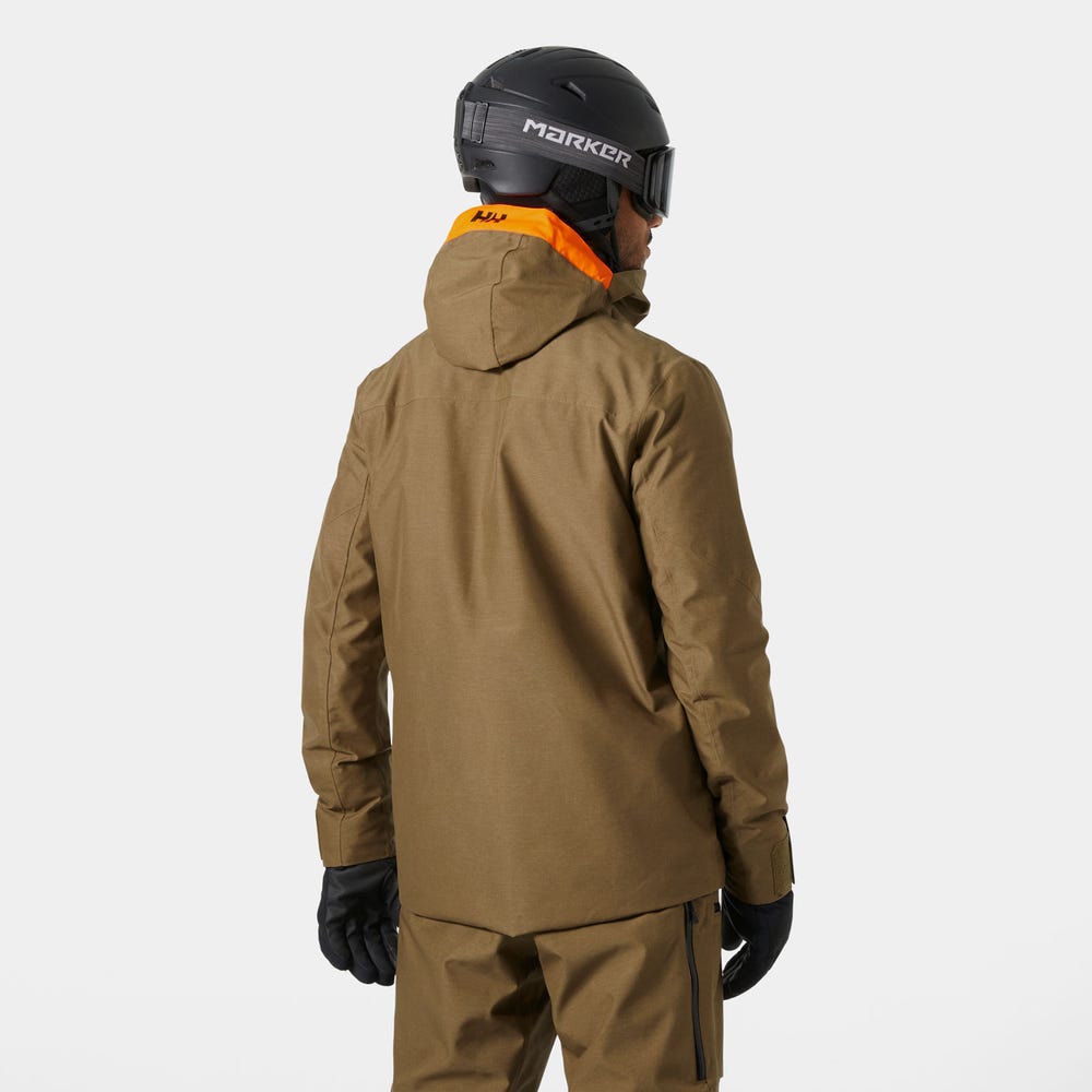 Men's Insulated Ski Jacket - Opal Green
