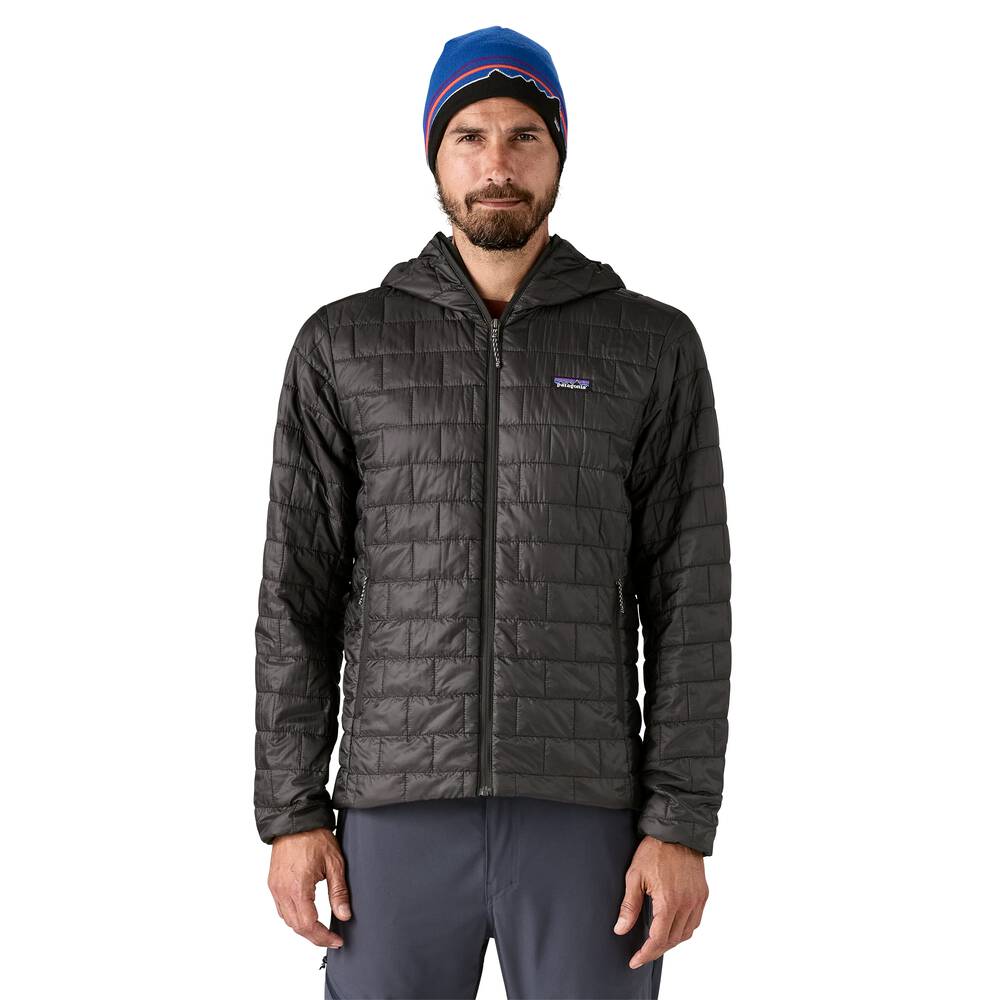 Men's Insulated Hooded Jacket - Brown
