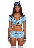 Blue Vinyl Sailor Costume Set