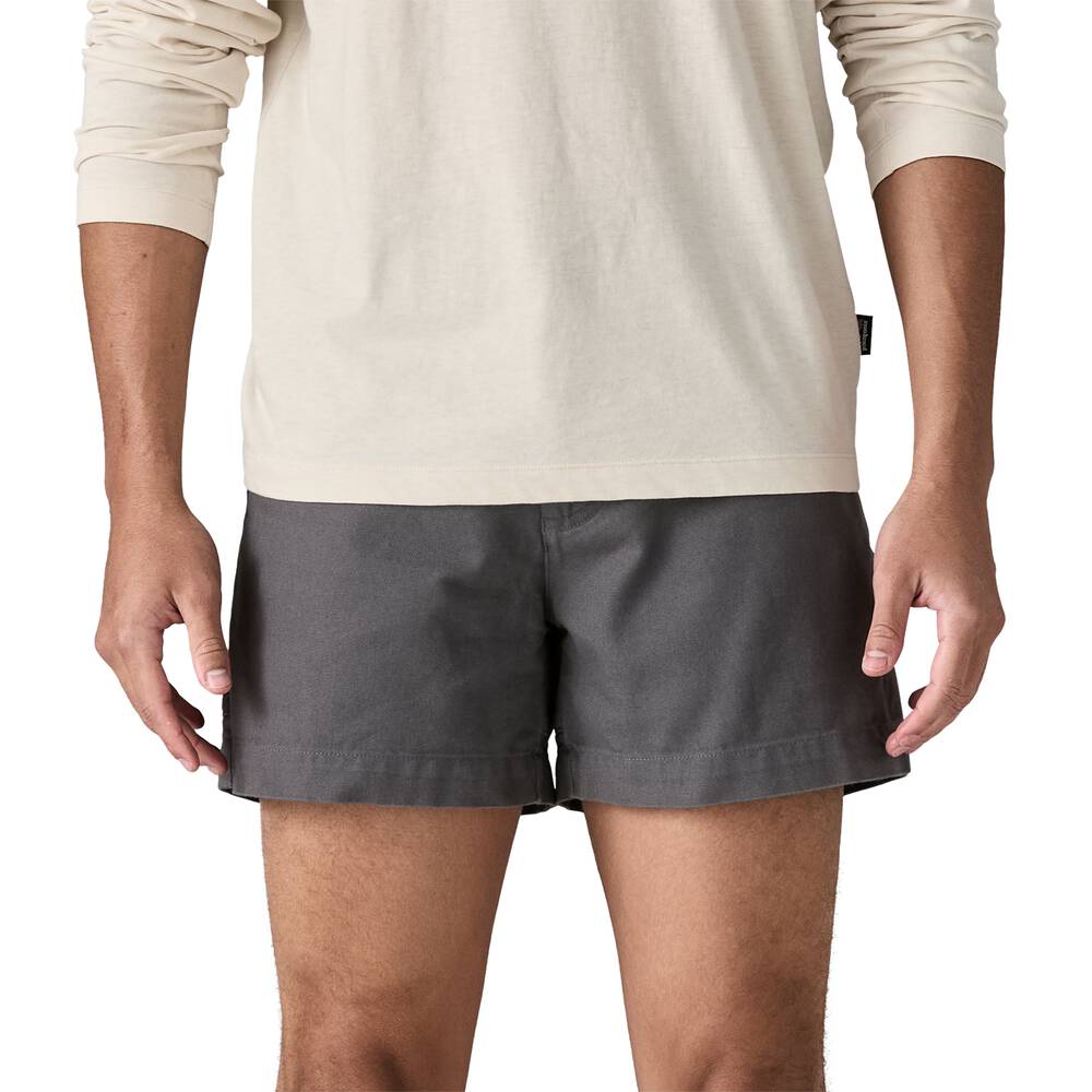 Men's Cotton Canvas Shorts, 5-Inch - Khaki