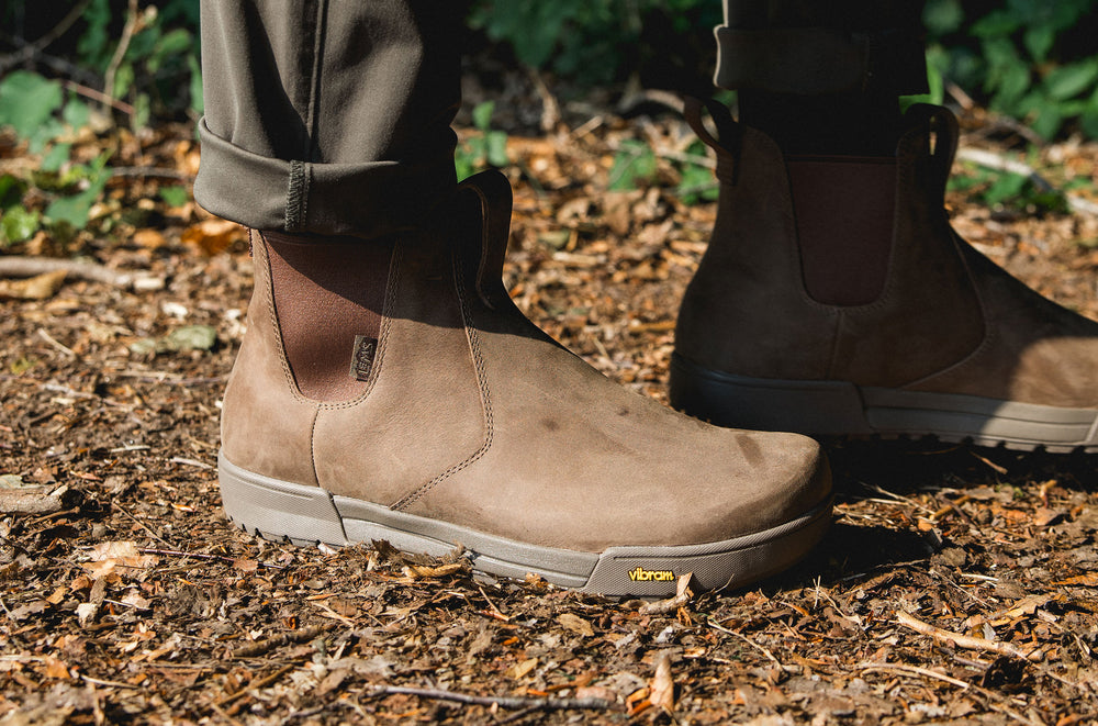 Men's Leather Chelsea Boot - Stone