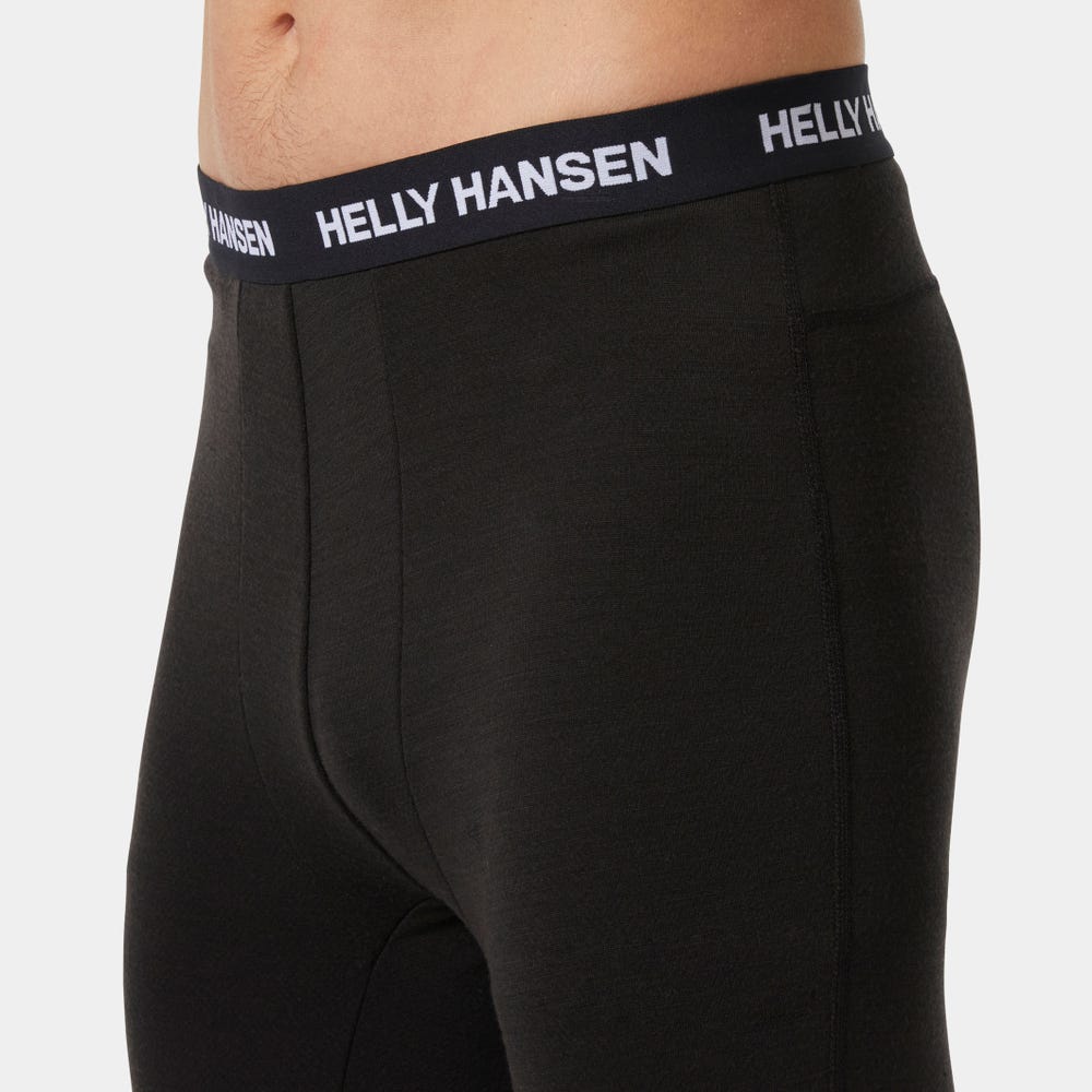 Men's Merino Wool Base Layer Pants - Blue