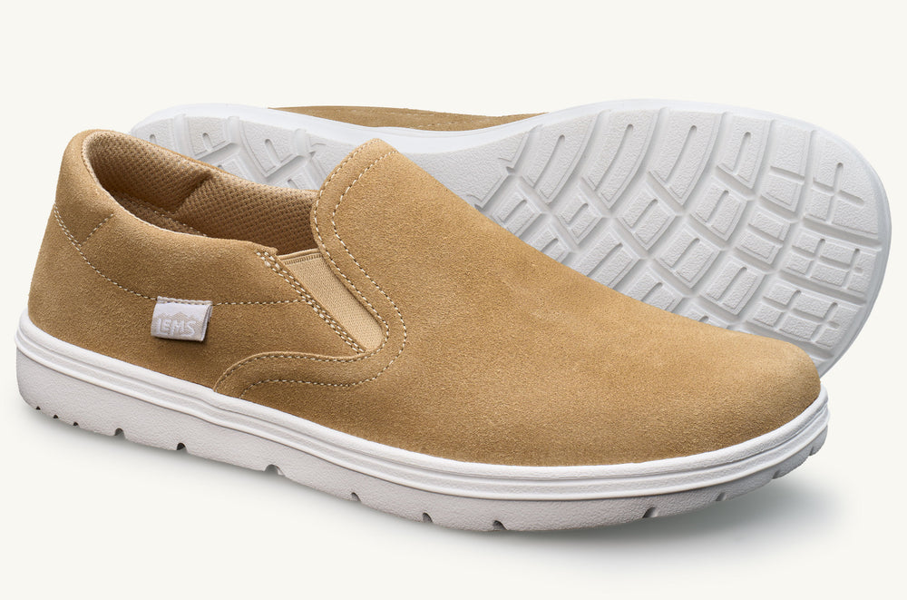 Women's Suede Slip-On Shoe - Driftwood