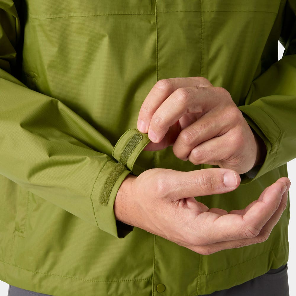 Men's Packable Waterproof Shell Jacket - Green