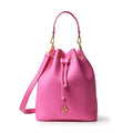 Large Pebbled Bucket Bag - Hot Pink