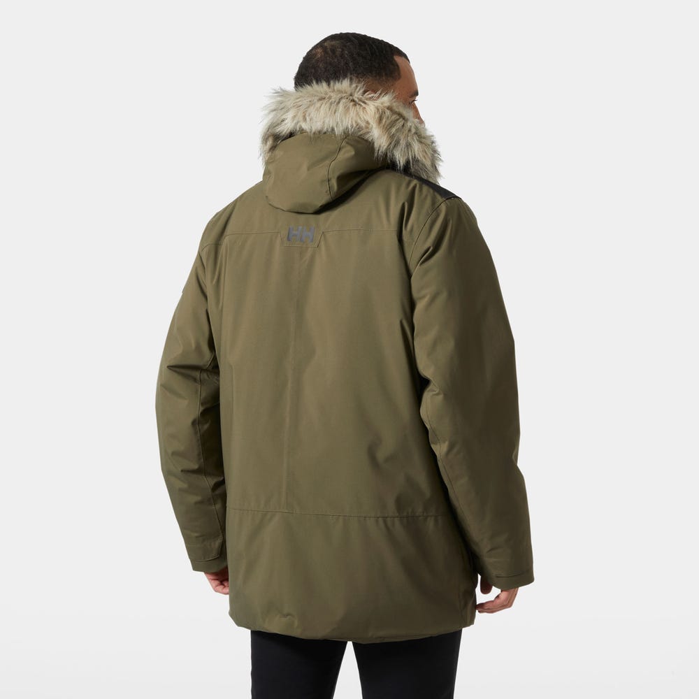 Men's Insulated Waterproof Parka - Gray Green