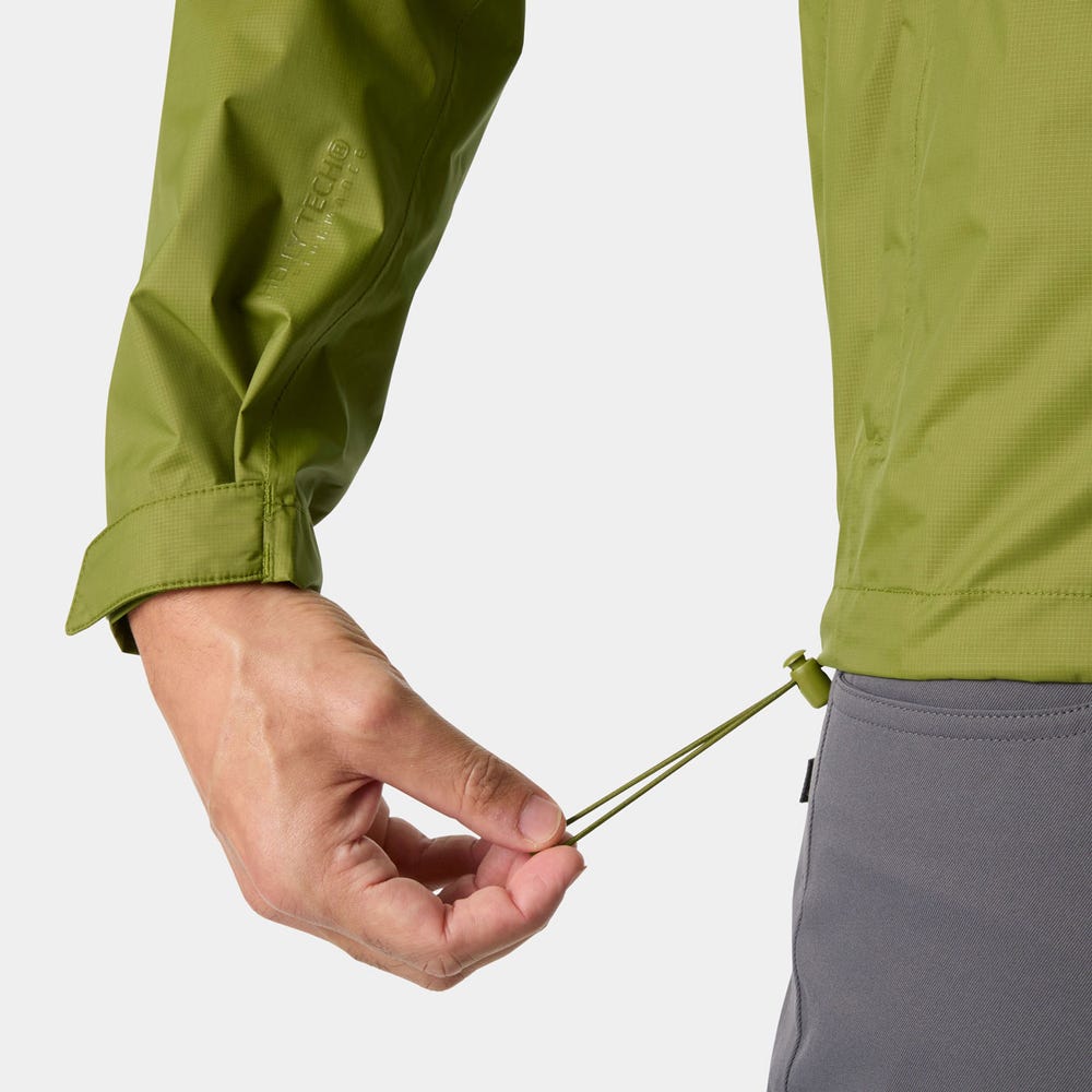 Men's Packable Waterproof Shell Jacket - Green