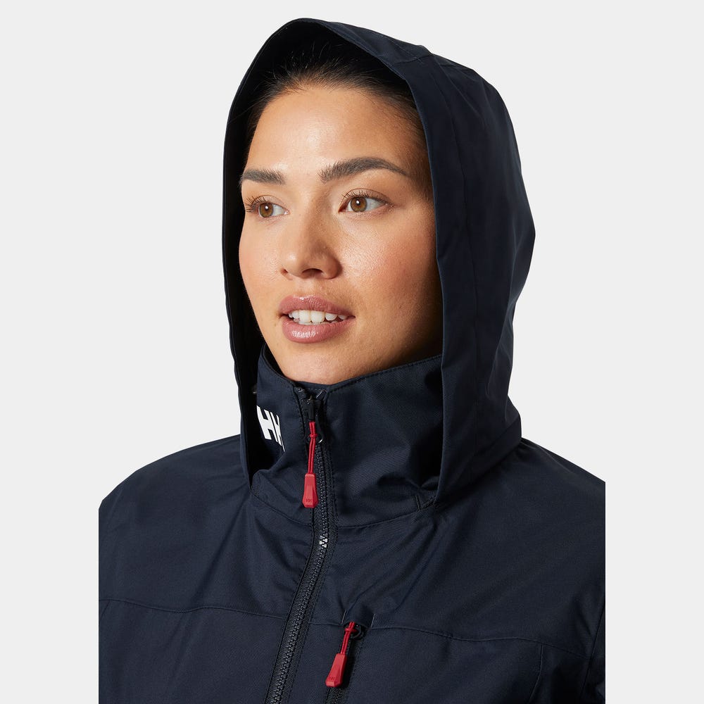 Women's Hooded Sailing Rain Jacket - Black