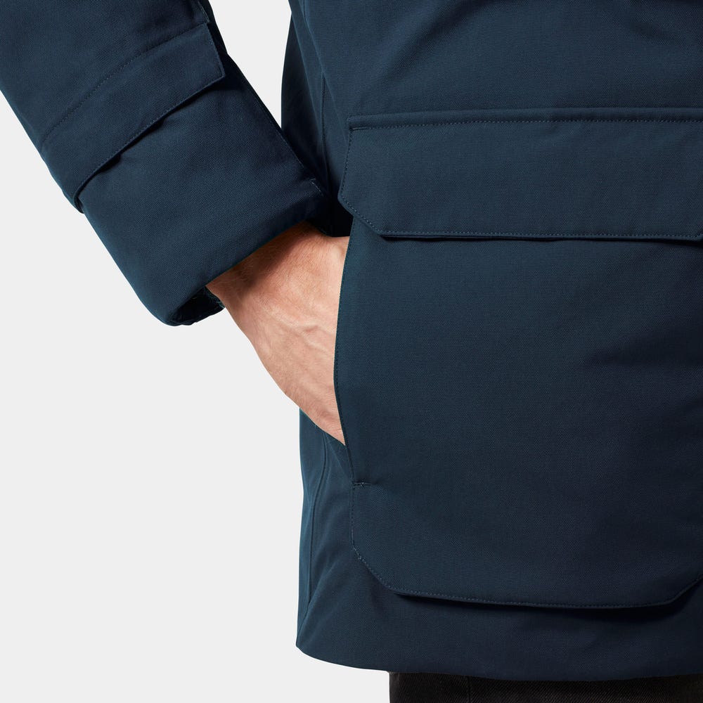 Men's Waterproof Down Parka - Pebble