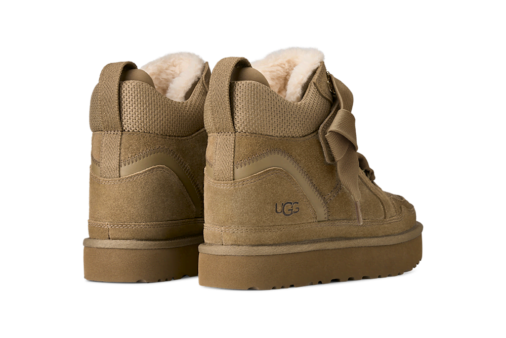 Women's Suede Mesh Wedge Sneaker