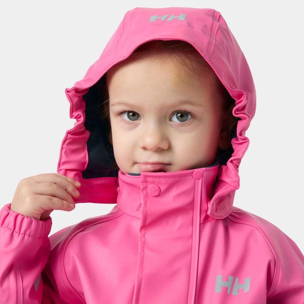 Kids' Fleece-Lined Rain Set - Cranberry