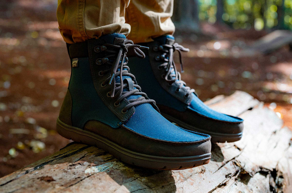 Men's Vegan Casual Lace-Up Boot - Black