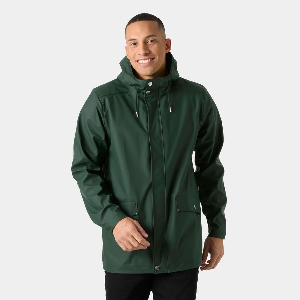 Men's Waterproof PU Raincoat - Navy