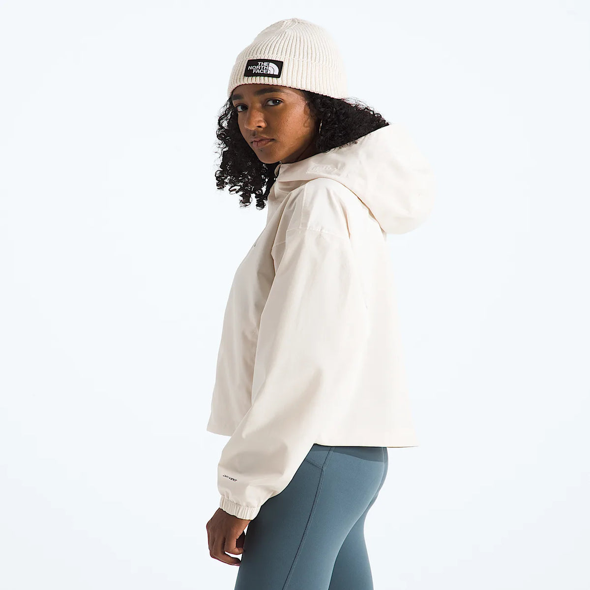 Women's Cropped Rain Jacket - White